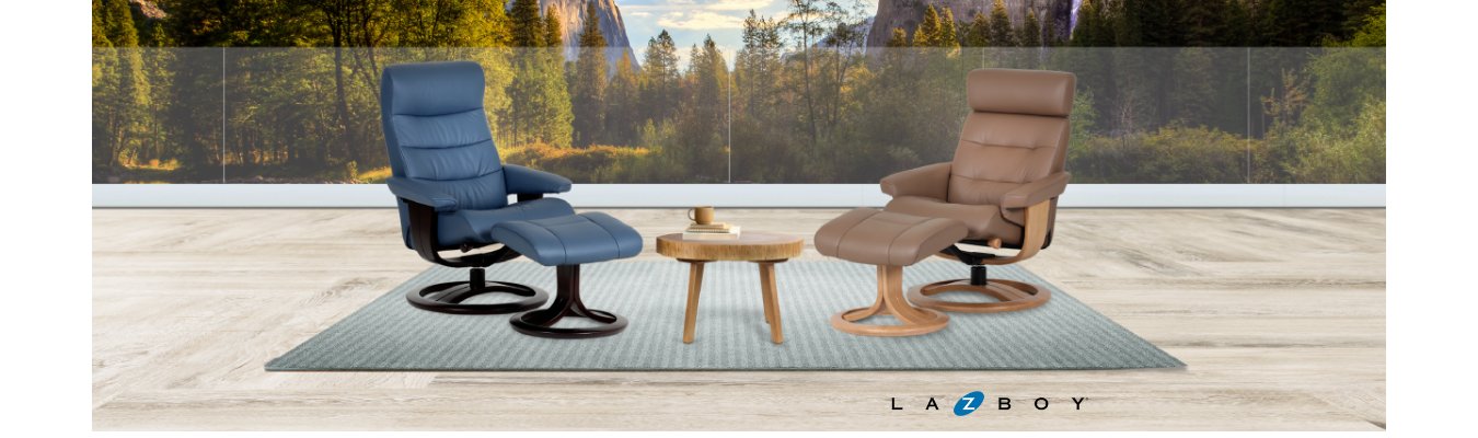 Pedestal Chairs - Scandinavian Design with La-Z-Boy Comfort