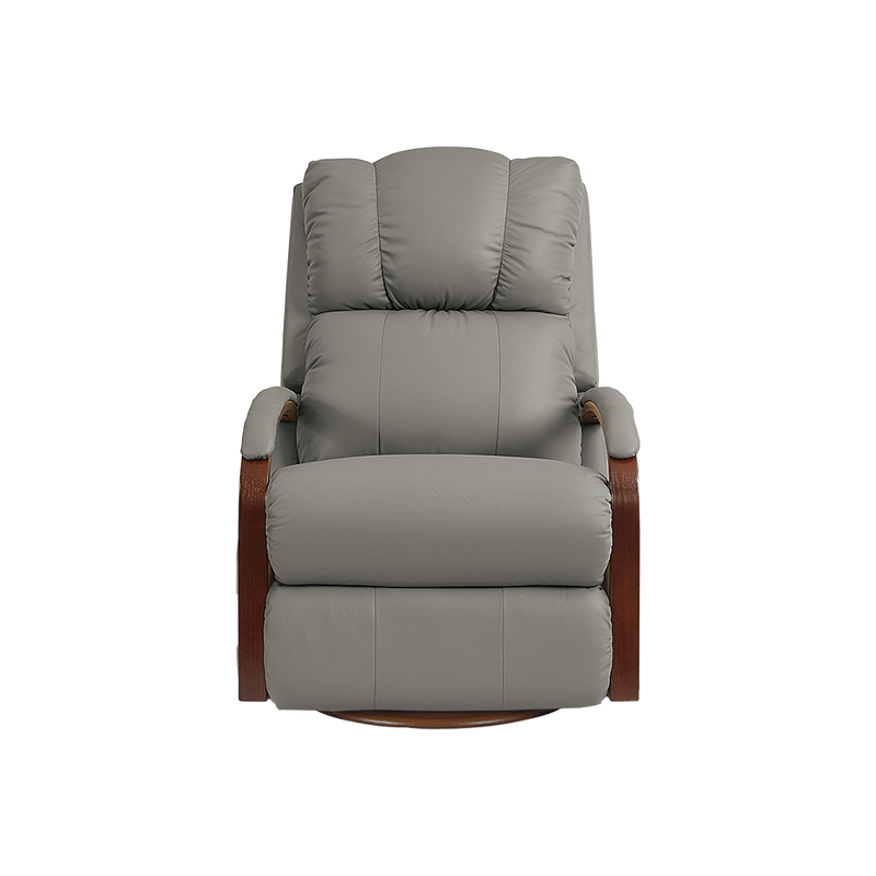 HARBOR TOWN All Leather Swivel Reclina-Glider Recliner