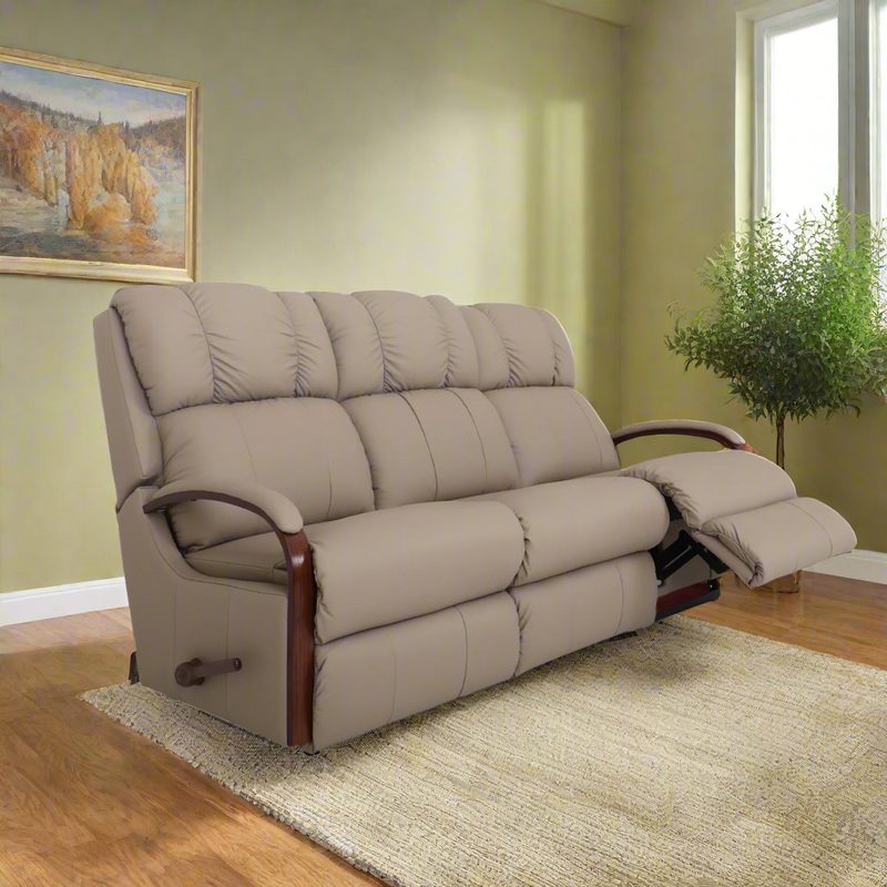 HARBOR TOWN  Full Leather Motion Reclining Sofa