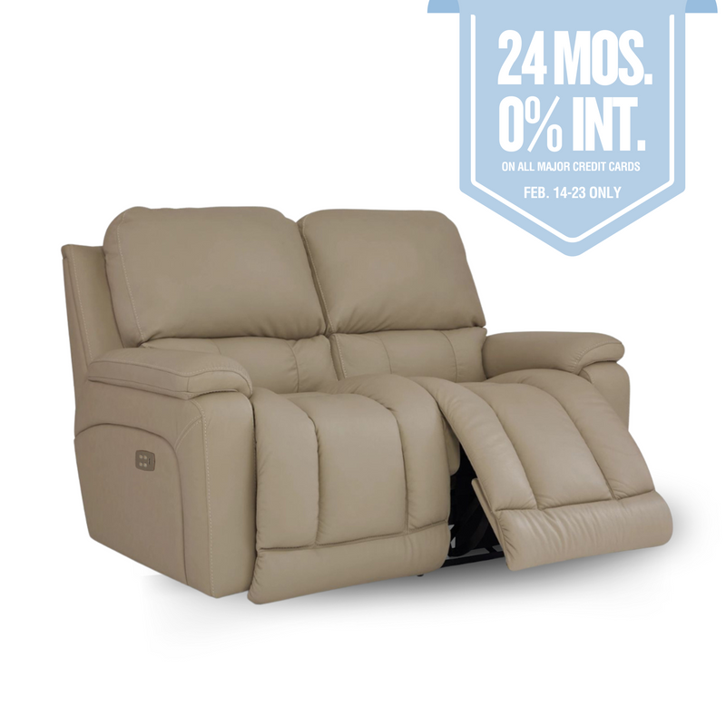 GREYSON Full Leather Power Recline XRW Full Reclining Loveseat