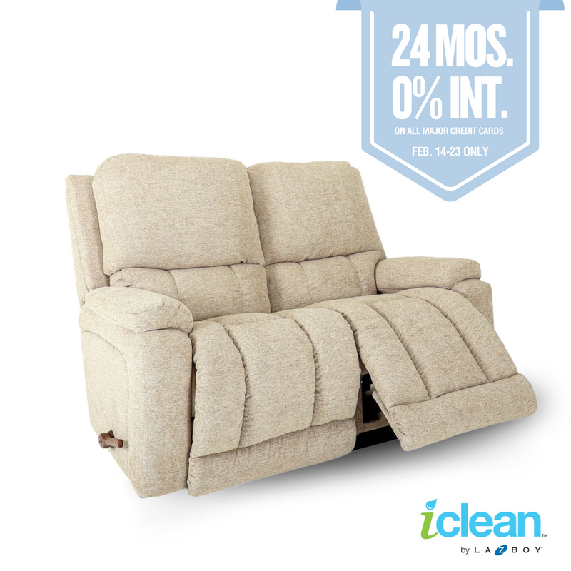 GREYSON I-Clean Fabric Motion Reclining Loveseat