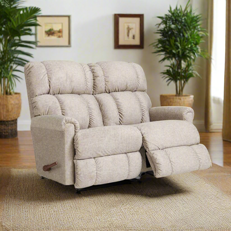 PINNACLE iClean Fabric Motion Reclining Loveseat