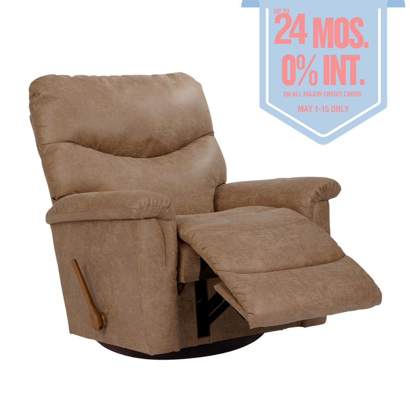 JAMES iClean Fabric Reclina-Glider Recliner