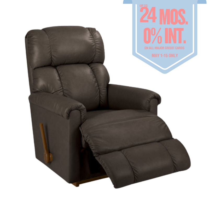 PINNACLE Full Leather Rocker Recliner