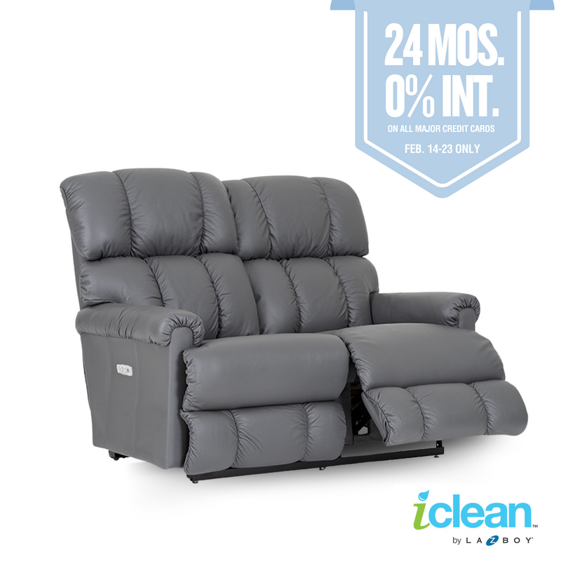 PINNACLE Full Leather Power Recline XRW Full Reclining Loveseat