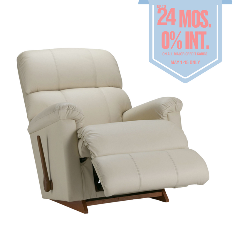 SUMMIT Full Leather Rocker Recliner