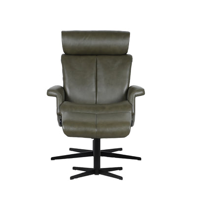 MATISSE All Leather Pedestal Chair