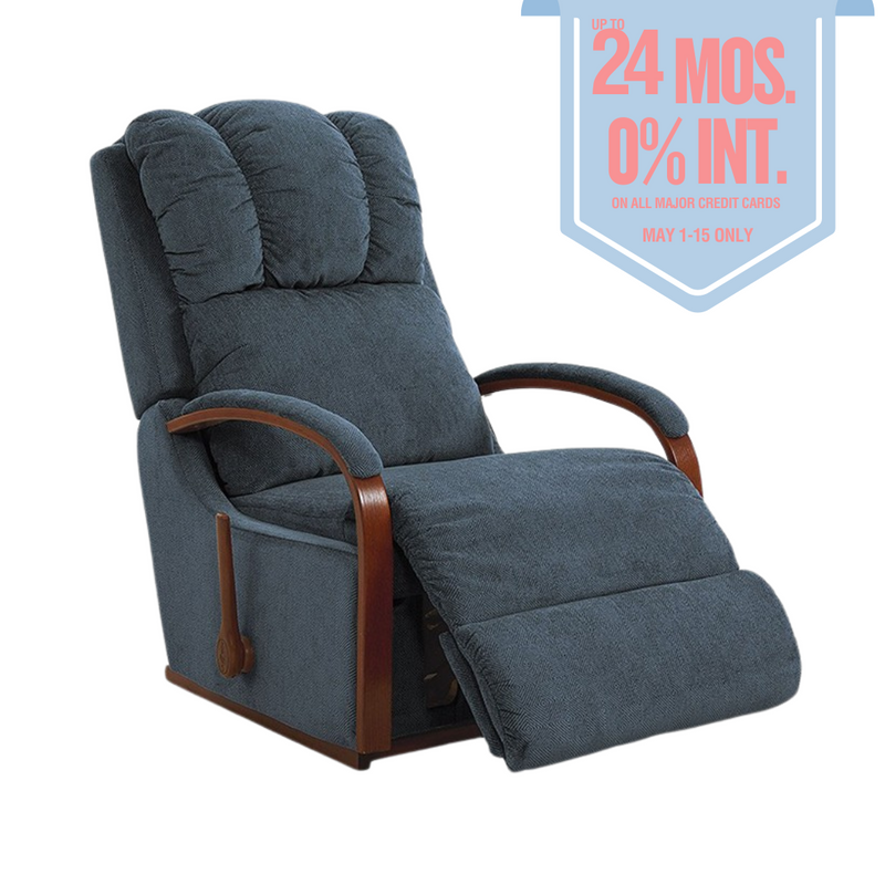 HARBOR TOWN iClean Fabric Rocker Recliner (Wood)