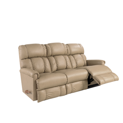 PINNACLE Full Leather Motion Reclining Sofa with Drop Down Table