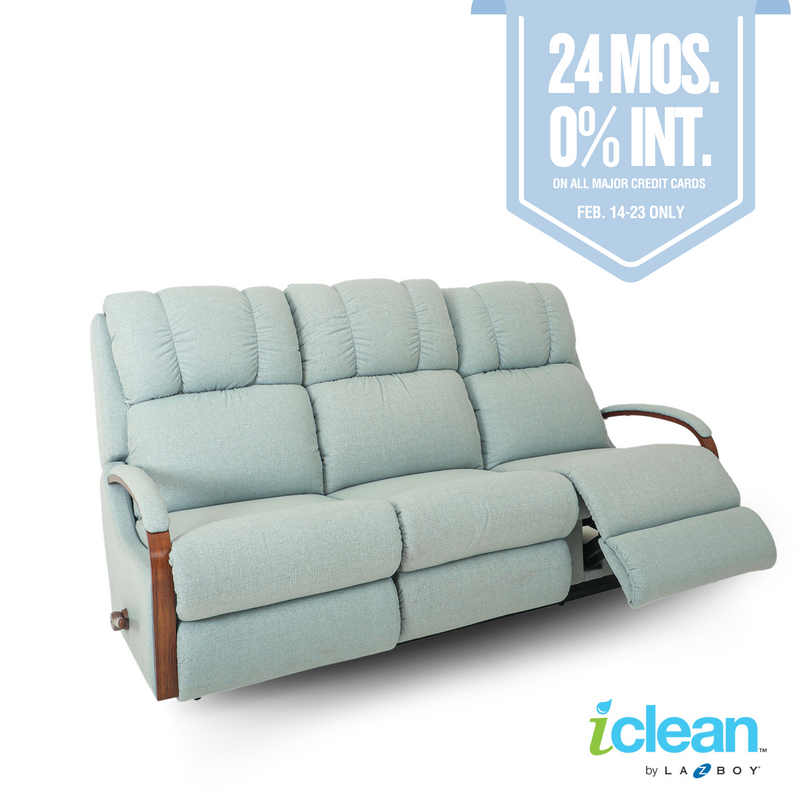 HARBOR TOWN  iClean Fabric Motion Reclining Sofa