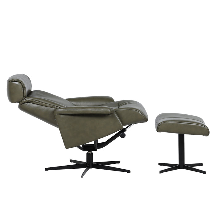 MATISSE Full Leather Pedestal Chair