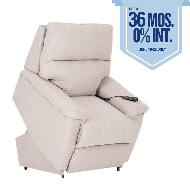 ETHAN iClean Fabric Platinum Luxury Lift Power Recliner