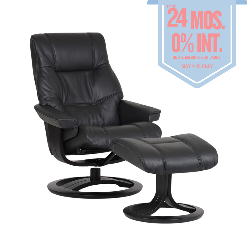 ROSLIN Full Leather Pedestal Chair