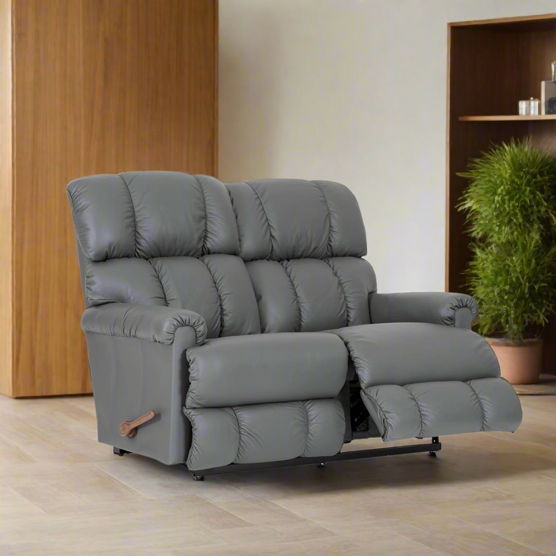 PINNACLE Full Leather Motion Reclining Loveseat