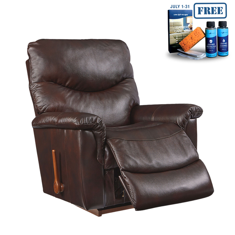 JAMES Full Leather Rocker  Recliner
