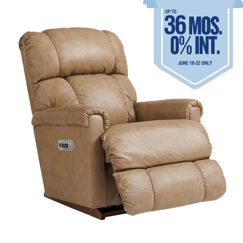 PINNACLE Full Leather Power XR+ Rocker Recliner Wireless Remote Control