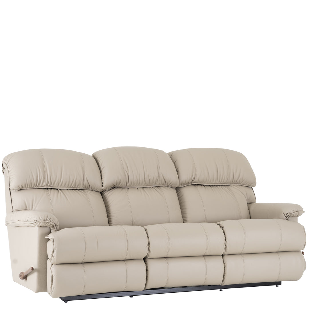 CARDINAL Full Leather Motion Reclining Sofa with Drop Down Table