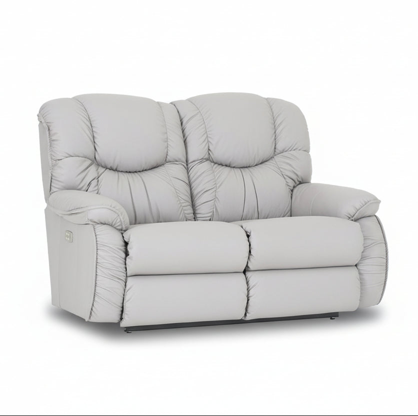 DREAMTIME Full Leather Power Recline XRW Full Reclining Loveseat