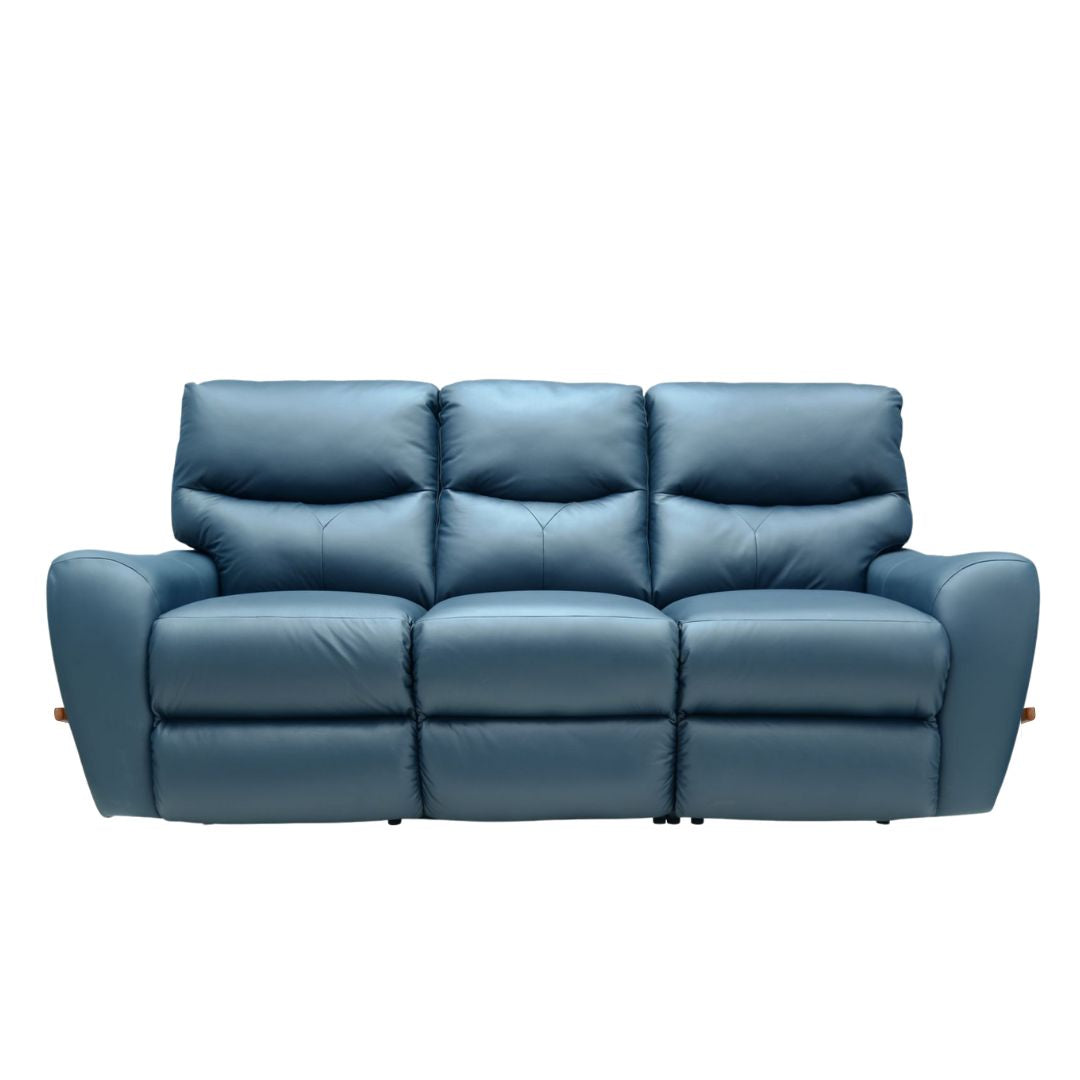 JONES Full Leather Motion Reclining Sofa