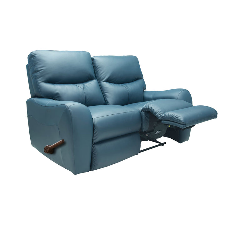 JONES Full Leather Motion Reclining Loveseat