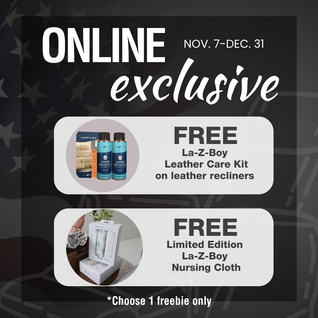 FREE Leather Care Kit or FREE Limited Edition La-Z-Boy Nursing Cloth