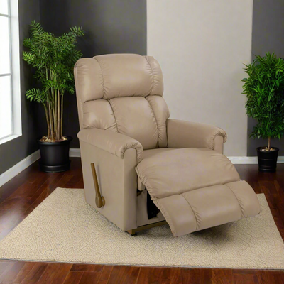 PINNACLE All Leather Rocker Recliner