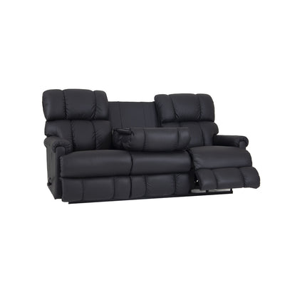 PINNACLE Motion Reclining Sofa with Drop Down Table Black Series