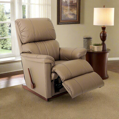 STANLEY Leather Match Rocker Recliner