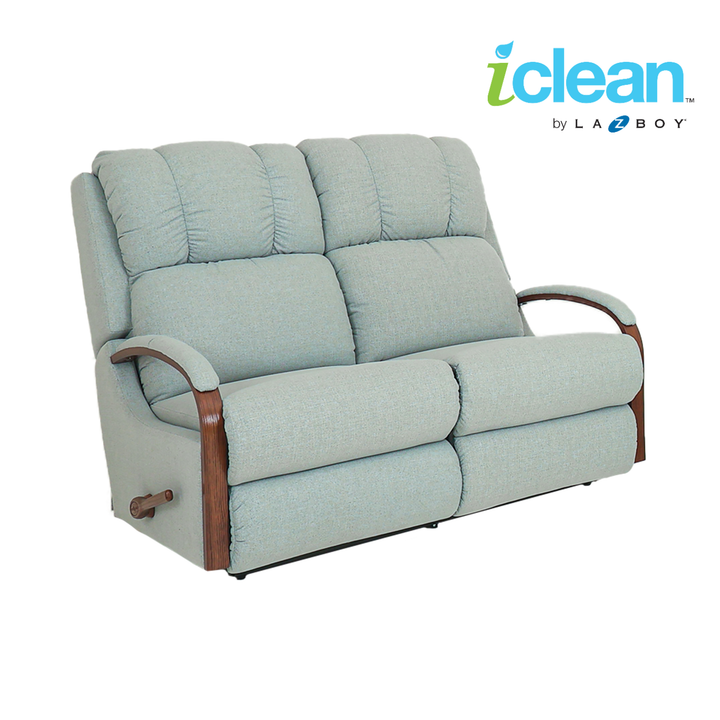 HARBOR TOWN iClean Fabric Motion Reclining Loveseat