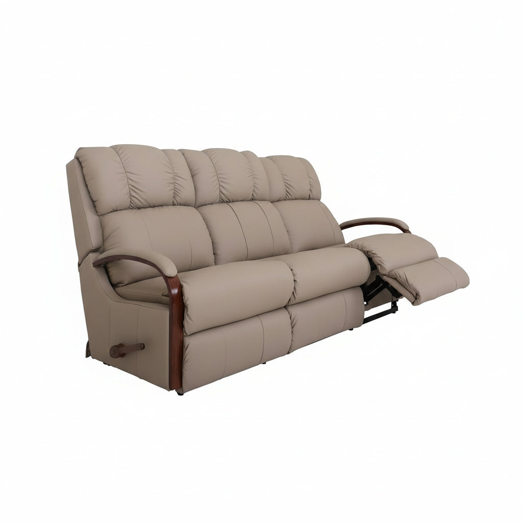 HARBOR TOWN  Full Leather Motion Reclining Sofa