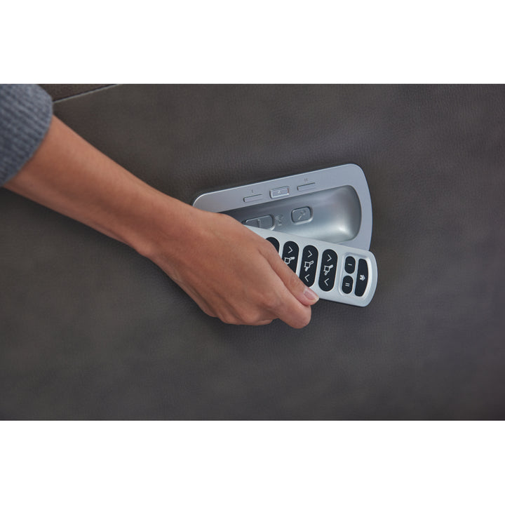 DREAMTIME Full Leather Power XR+ Rocker Recliner Wireless Remote Control