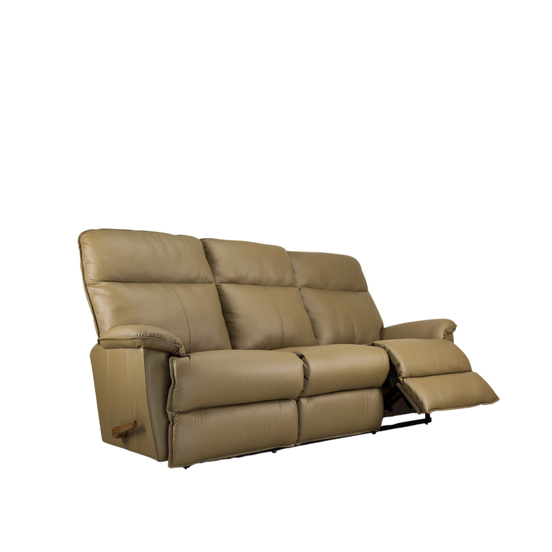 JAY Full Leather Motion Reclining Sofa with Drop Down Table