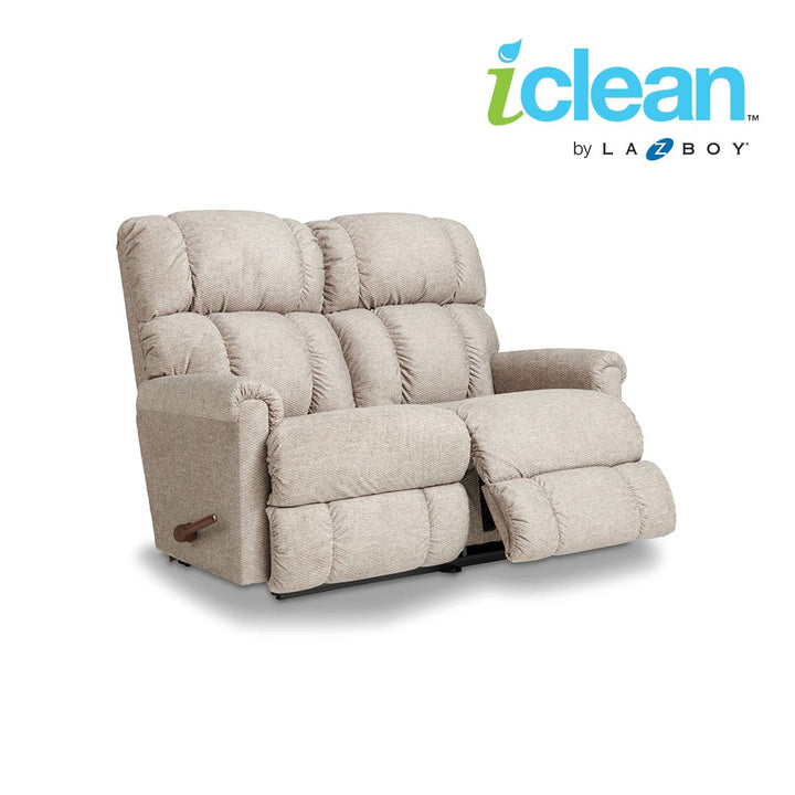 PINNACLE iClean Fabric Motion Reclining Loveseat