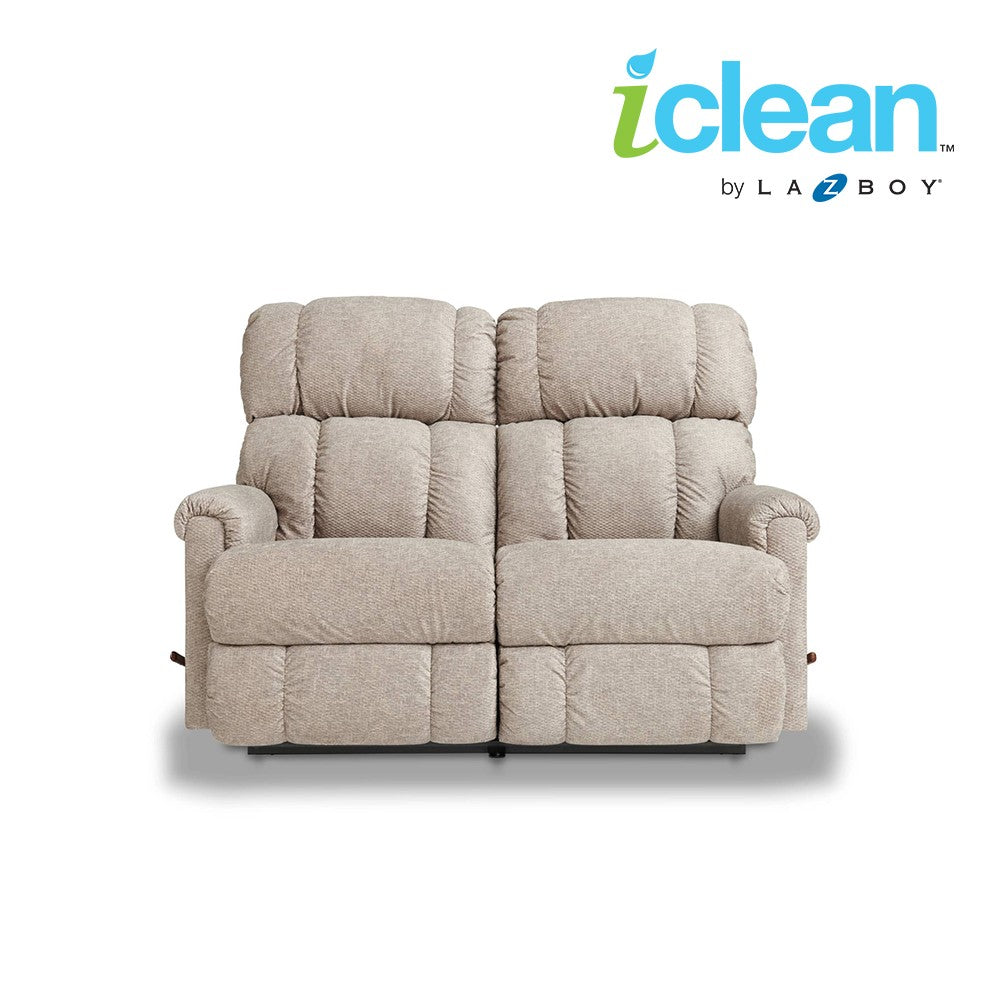 PINNACLE iClean Fabric Motion Reclining Loveseat