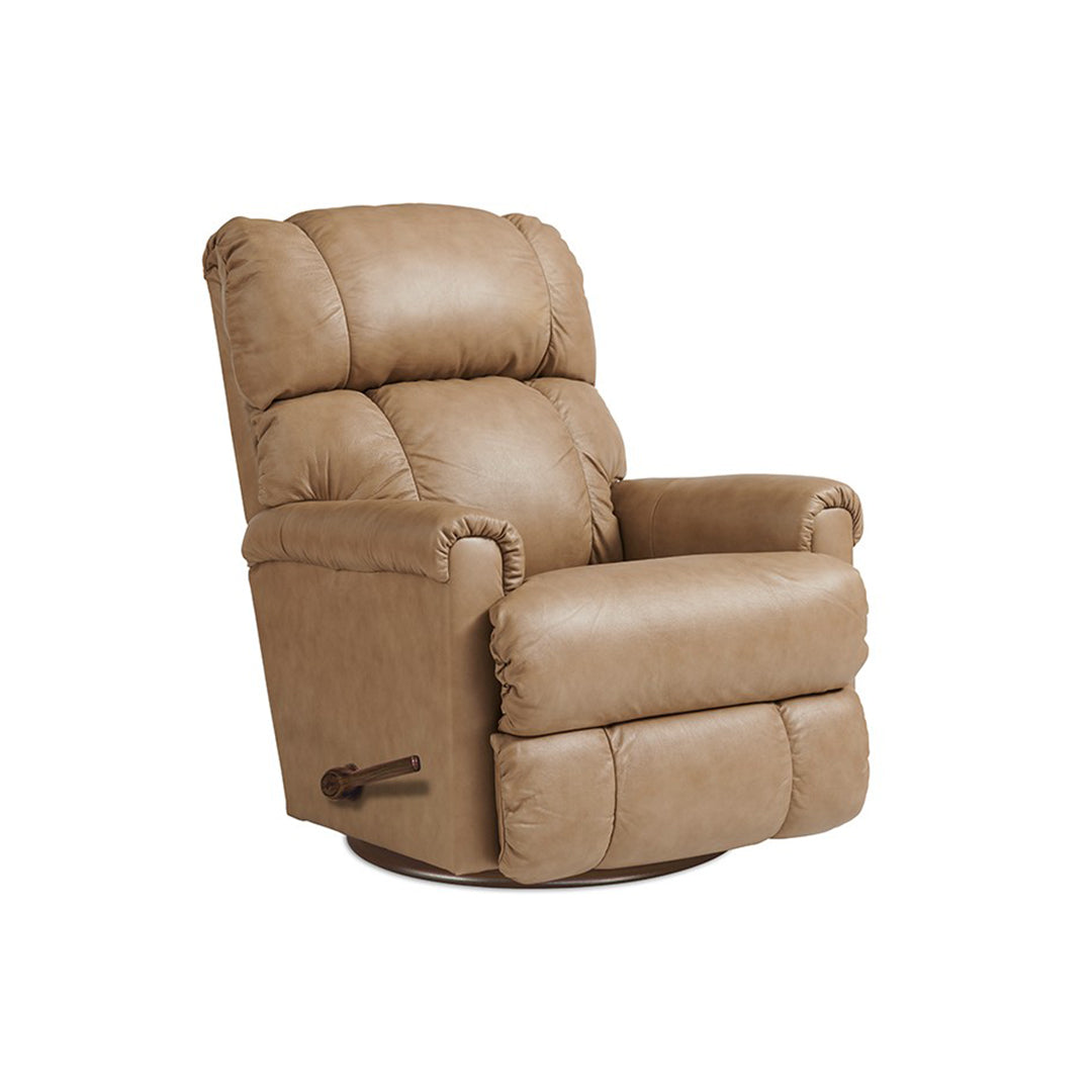 PINNACLE Full Leather Swivel Reclina-Glider Recliner