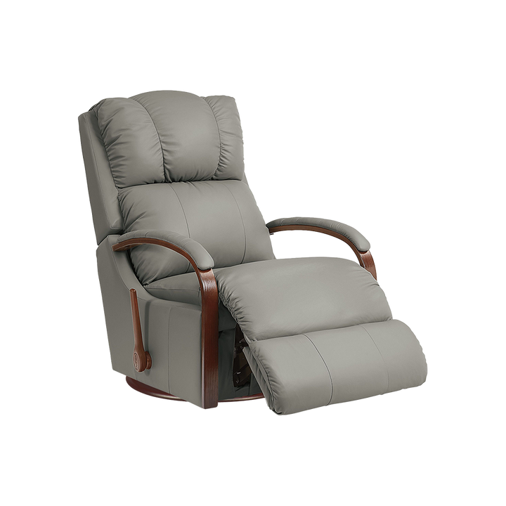 HARBOR TOWN Full Leather Swivel Reclina-Glider Recliner