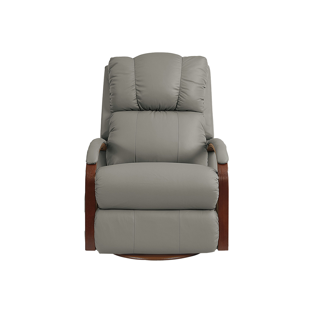 HARBOR TOWN Full Leather Swivel Reclina-Glider Recliner