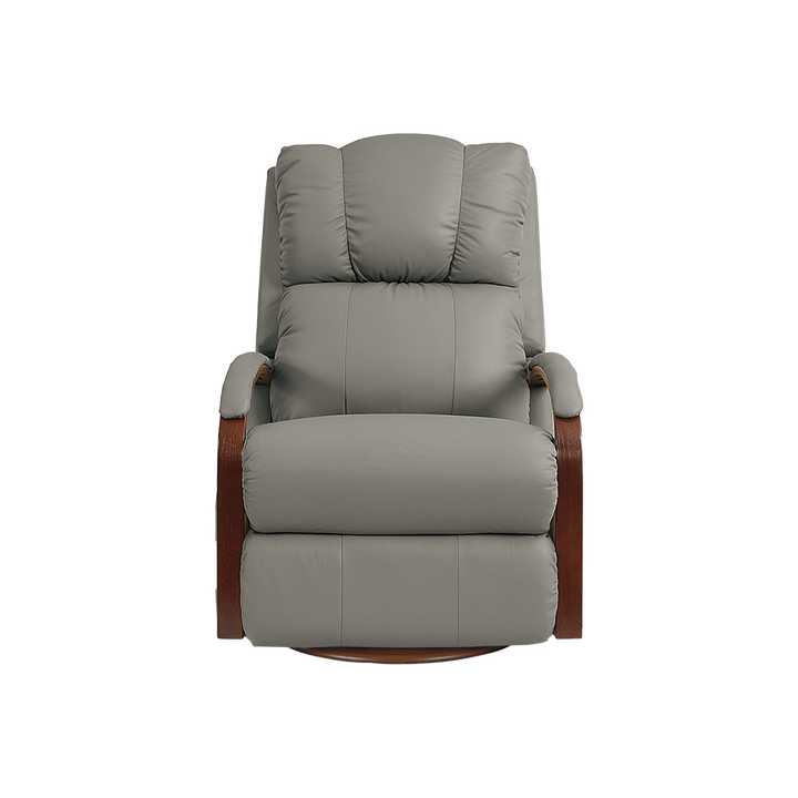 HARBOR TOWN Full Leather Swivel Reclina-Glider Recliner