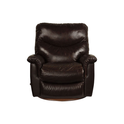 JAMES All Leather Swivel Reclina-Glider Recliner