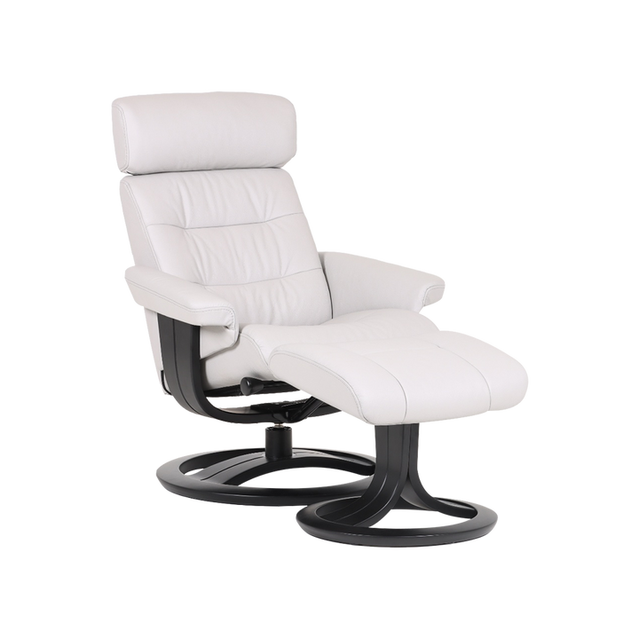 NILSSON Full Leather Pedestal Chair