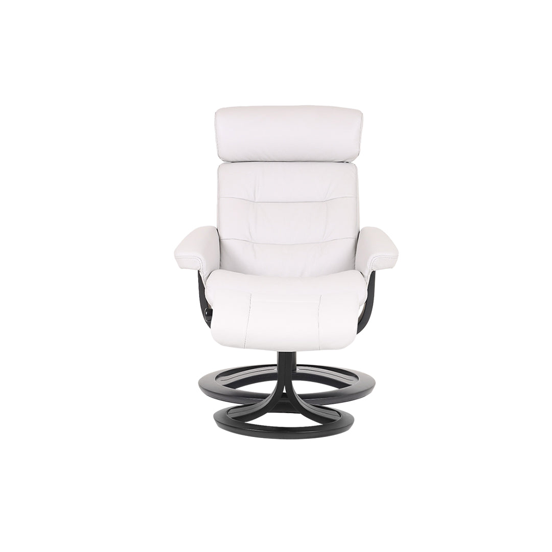 NILSSON Full Leather Pedestal Chair