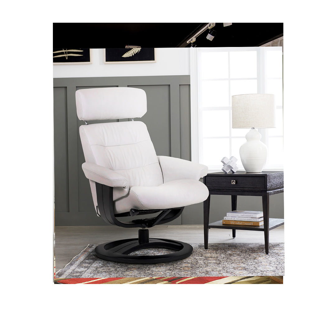 NILSSON Full Leather Pedestal Chair