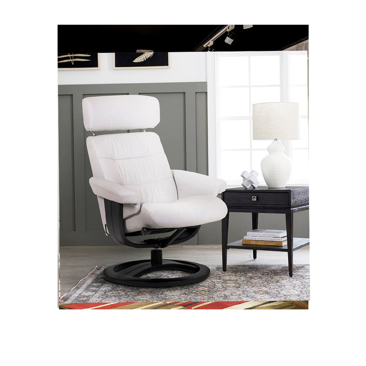 NILSSON Full Leather Pedestal Chair