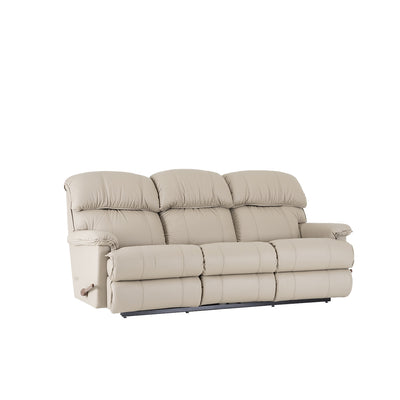 CARDINAL All Leather Motion Reclining Sofa with Drop Down Table