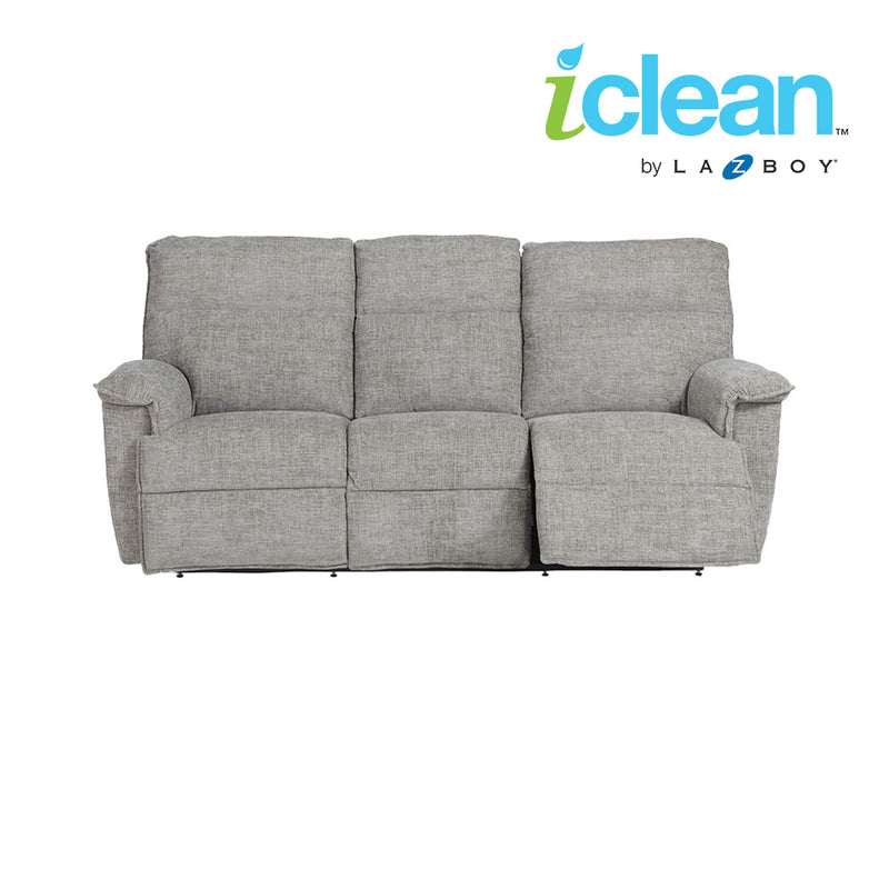 JAY iClean Fabric Motion Reclining Sofa with Drop Down Table