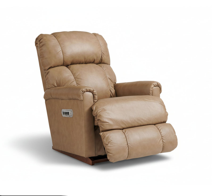 PINNACLE Full Leather Power XR+ Rocker Recliner Wireless Remote